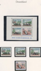 Berlin 1971 Block 3 und Blockmarken postfrisch ( 50 Jahre Avus Rennen) - Bild 1 von 1