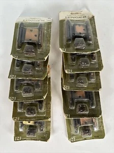 Lot Of 10 pairs Brass cabinet Hinges, National Lock Company, NOS #v310-5d - Picture 1 of 5