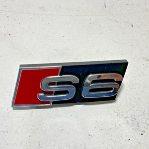 2016-2018 AUDI S6 S-LINE SLINE FRONT GRILLE EMBLEM LOGO BADGE SIGN NAMEPLATE OEM - Picture 1 of 20