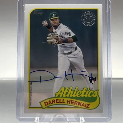 2024 Topps Update Series - 1989 Topps Baseball Autographs #89AU-DAH Darell... - Image 1 of 2
