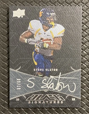 STEVE SLATON UD Exquisite Black Signatures Silver Auto /60 West Virginia RARE - Image 1 of 2