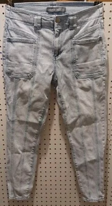 Harper Grey Size 6 Denim Jeans Light Wash Straight Leg Pockets - Picture 1 of 5