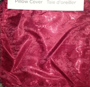 "Decoración Gótica Estampado Brocado Damasco-CUBIERTA ALMOHADA CUADRADA ROJA-Decoración de Vacaciones-17" - Imagen 1 de 4