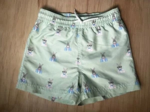 Neu mit Etikett Janie and Jack Kleinkind Jungen Osterhase Badehose 12-18 Monate - Bild 1 von 8
