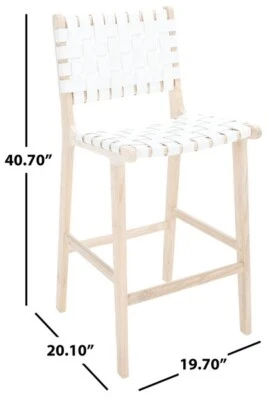 Taburete mostrador de cuero Safavieh ADAH, precio reducido 2172756942 BST1015B Foto 1 de 4