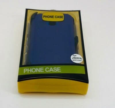 For Samsung Galaxy J3 2018 / J3 V 3rd Shockproof Case Cover With Belt Clip Blue - Image 1 of 3