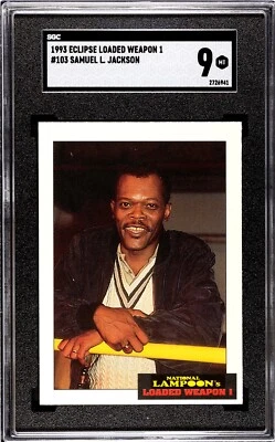 1993 Eclipse Loaded Weapon 1 #103 Samuel L. Jackson SGC 9 MINT Pulp Fiction  - Image 1 of 2