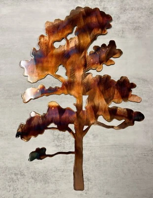 Oak Tree - Metal Wall Art - Copper 7" x 10" - Image 1 of 3