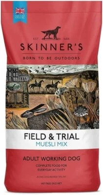 BRANDED 15kg Skinner’s Field & Trial Muesli Mix – Complete Dry Adult Dog Food Pack