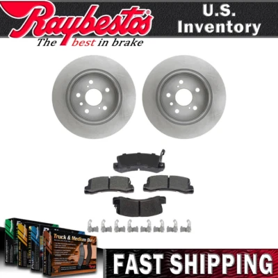 Kit de rotores de freno traseros pastillas de freno de cerámica y herrajes para Toyota Camry 1992-1996 Foto 1 de 4