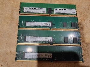 32gB (4x8gB) DDR4/PC4 RDIMM 2666mHz ECC Registered; SKhynix & A-Tech - Picture 1 of 3