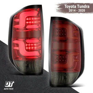 Alpharex 2014-2020 Tundra Optic-Style Tube LED Tail Lights Brake Lamp-Red Smoke - Picture 1 of 6