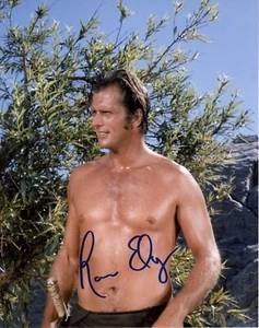 Ron Ely persönlich signed Tarzan Farbfoto - Bild 1 von 2