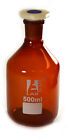 500ml Amber Reagent Bottle, with Acid Proof Polypropylene Stopper, 24/29 Socket