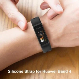 Soft Silicone Strap Wristband Band for Band 4/Honor Band 5i (Black) - Zdjęcie 1 z 7