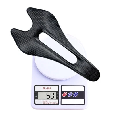 BALUGOE 50g Ultralight Carbon Road Bicycle Saddle Racing Bike Seat - Image 1 of 4