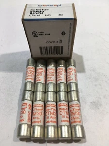 OTM30 FERRAZ SHAWMUT MERSEN OTM30 OTM 30A 250V One-Time Fuse JPSF555 Pack 1/5/10 - Picture 1 of 4