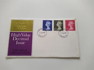 GB Stamps High Value Decimal Issue Unaddressed First Day Cover with London PM - Picture 1 of 2
