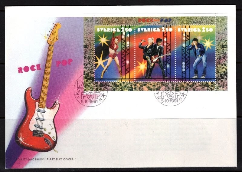 Sweden 1991 music - art FDC - Image 1 of 1