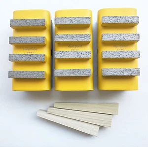 NEW 3PK Soft Concrete Diamond Grinding Block for EDCO,STOW,HUSQ&General Grinders - Picture 1 of 4