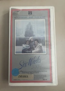 Six Weeks VHS Christmas Mary Tyler Moore Dudley Moore Side Flap RCA Columbia - Picture 1 of 5