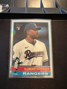 2025 Topps Heritage Kumar Rocker #179 Rookie Chrome Refractor Texas Rangers (RC) - Picture 1 of 2