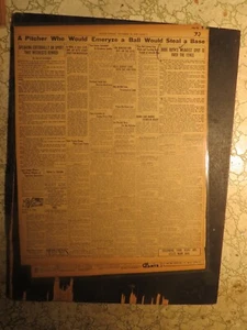 Baseball History Newspaper 1919 BABE RUTH NEWEST SPOT OVER THE FENCE - Picture 1 of 1