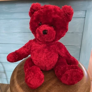 Dan Dee Red Velvety Soft Teddy Plush Bear 12” Stuffed Animal Best Friend - Picture 1 of 7