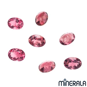 NATURAL PINK TOURMALINE LOOSE GEMSTONE FACETED OVAL 3x5mm 4x6mm 5x7mm WP001A3 - Picture 1 of 3