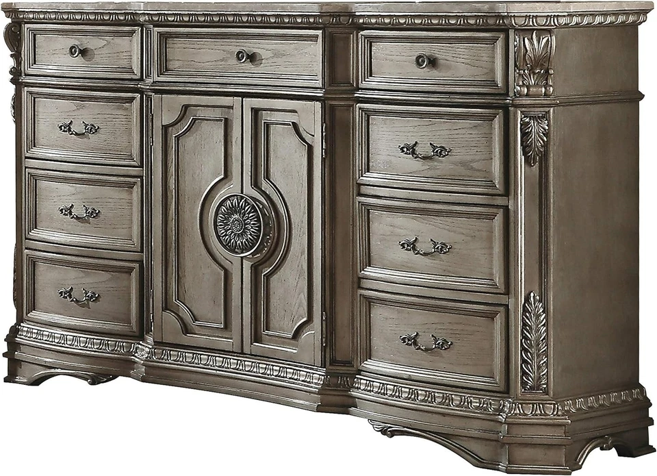 ACME Furniture Northville Dresser 26938 Cómoda Madera Top Antiguo Champagne Foto 1 de 4