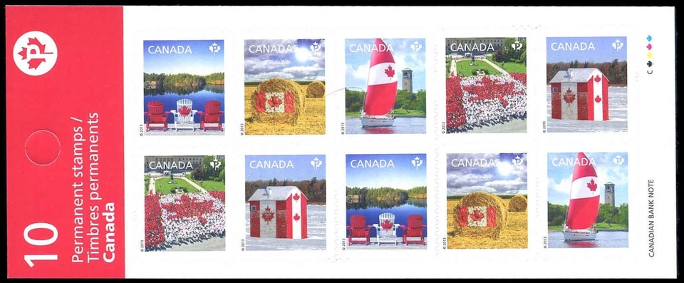 Canada Stamp Booklet of 10, Canadian Pride, #2616b, BK521 MNH - Image 1 of 1