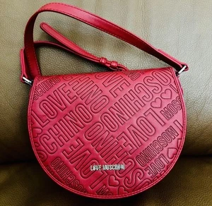 Love Moschino Handtasche Prägung Rot Kunstleder Eyecatcher - Bild 1 von 4