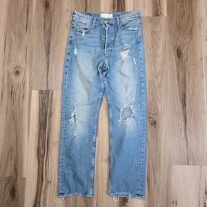 Mother Superior Tomcat Ankle Jeans Quite Country 29 Straight Leg Distressed - Picture 1 of 12