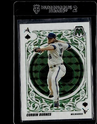 2022 Panini Mosaic Aces Green Mosaic #A-11 Corbin Burnes - Image 1 of 2