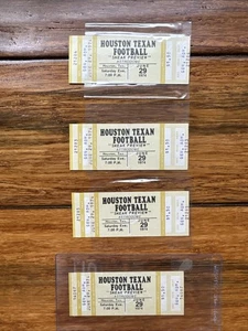 (4) June 29, 1974 Houston Texans Full Tickets Sneak Preview Astrodome WFL - Picture 1 of 5