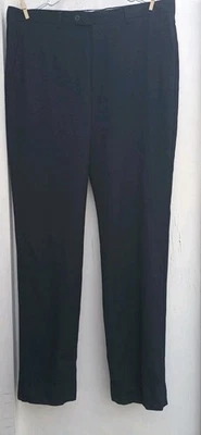 Pantalones de vestir Jos A Banks 36x33 lana azul marino clásicos para hombre pierna recta negocios Foto 1 de 4