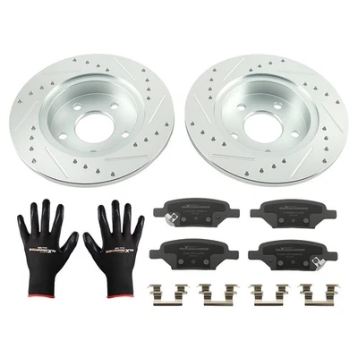 Rear Drilled Brake Rotors+Pads Kit for Chevrolet Cobalt 2005-08/HHR 2008-2010 - Image 1 of 4