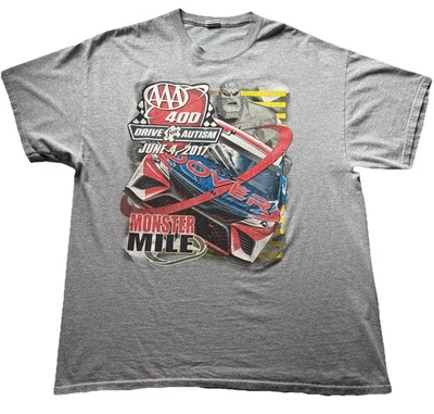 NASCAR Monster Mile Dover International Speedway T Shirt XL AAA 400 Autism Tee - Image 1 of 4