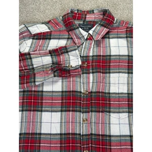 Abercrombie Fitch kariertes Flanellhemd Damen Medium Knopf Langarm Freizeit - Bild 1 von 11