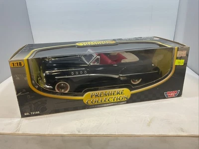 Motormax 1/18 1949 Buick Black with Red Interior Diecast Model Car - Image 1 of 4