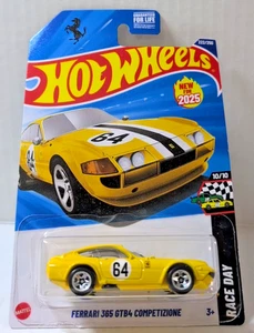 Hot Wheels 2026 A Case Ferrari 365 GTB4 Competizione Race Day 10/10 gelb NEU! - Bild 1 von 12