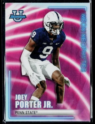 2022-23 Bowman's Best University #NN-16 Joey Porter Jr. Neon Neophytes Shimmer - Image 1 of 2