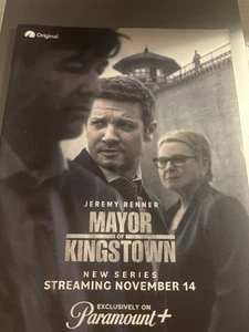 Pubblicità Stampa 2021 Sindaco di Kingstown Premier Jeremy Renner Paramount Originale - Foto 1 di 6