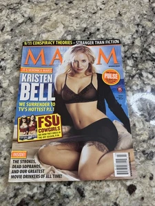 2006 MARCH MAXIM MAGAZINE - KRISTEN BELL MEN'S ISSUE - L 9207 - Picture 1 of 5