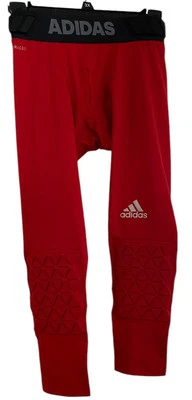 Adidas 3/4 Knee Pad Compression Tights Alphaskin Red Size Small - Image 1 of 3