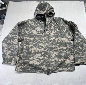 DIGITAL CAMO ARMY JACKET TOP MOPP SUIT COAT CHEMICAL OVERGARMENT Large Long - Picture 1 of 9