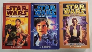 Lot of 3 Star Wars Books Han Solo Trilogy Books Complete Set 1-3 A.C. Crispin - Imagen 1 de 5