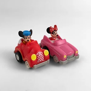 VINTAGE DISNEY PULLBACK AUTO/ATTRITO GIOCATTOLI (CW): MICKEY, MINNIE - Foto 1 di 8