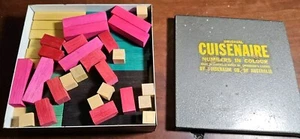 Vintage Cuisiniere Numbers-in-Color Maths Education Counting Rods Missing Pieces - Picture 1 of 4