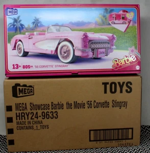 MEGA Barbie the Movie 56 CORVETTE STINGRAY Car Building Set HRY24 2024 805 pcs - Picture 1 of 6